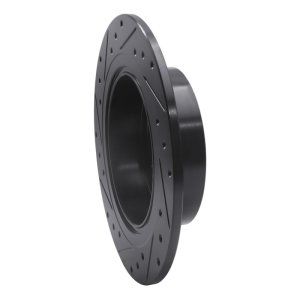 Chrysler Sebring Brake Rotor (1) - Rear Right - R1 Concepts - Drilled & Slotted - Black - `07-`17